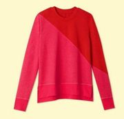 Summersalt The Softest French Terry Pullover Magenta Pink Red Color Size Medium