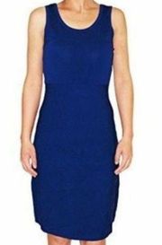 ANNE KLEIN ULTRAMARINE KNIT A-LINE SWEATER DRESS