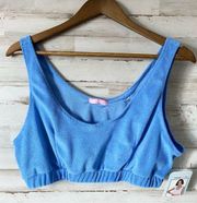 NWT MissPosh Blue Lounge Crop Top / Bralette