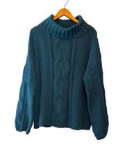 NWT Seven7  Green Sweater Size M