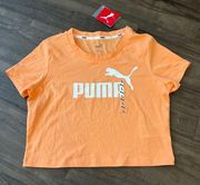 NWT Peach orange  Slim fit Crop top