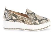 Karl Lagerfield Brea Snakeskin Embossed Platform Loafers NEW