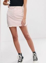 ASOS JDY Denim Pink Mini Skirt EU size 42 / US size 10