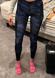 BLUE CAMO LEGGINGS