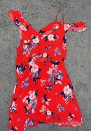 Red Floral Marshall’s Dress