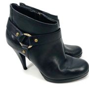 Cole Haan Kennedy Black Heeled Booties 7.5