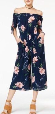 ★ Women’s  Jumpsuit - Floral Navy ★