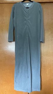 J. Crew Grey Fleece Onesie Jumpsuit Size Small