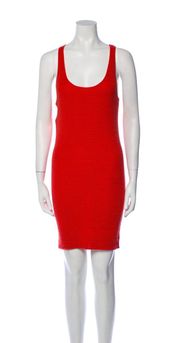 10 Crosby  for Barney's New York Red Ribbed Knit Dress Size XS