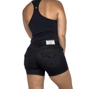 True Religion Mid Cut Off Low rise Black shorts