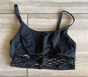 Victoria’s Secret Pink Women’s Black Cool & Comfy Unlined Fishnet Bralette Large