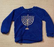 Sherpa Menorah Sequin Sweater