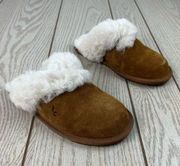 Milo Scuff Furry Slide on Slipper Shoe US6 Chestnut $60