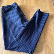 Sanctuary Grease Leggings in Brick Harper plaid, size Large.