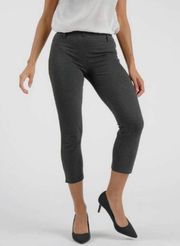 Women’s Cropped Classic Dress Pants Yoga Pants Charcoal Grey Small