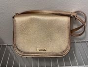 Kate Spade Rose Gold Carsen Laurel Way Leather Crossbody bag handbag 💛