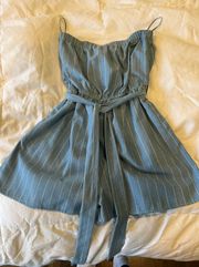 Ijoah Blue Striped Romper