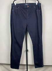 Boden Dark Blue Wash SoHo Skinny Velvet Tuxedo Side Stripe Denim Jeans