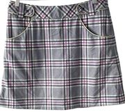 Cutter & Buck Premium Plaid Golf Outdoor Walking Skort size 6