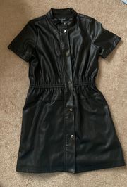 Black Leather Dress