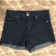 Almost Famous Polka Dot Jean Shorts 11