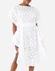 NWT Jag Women's The Eden Dress, White Eyelet Size S/M New w/Tag Retail $406