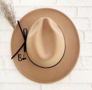 New, Brown Felt Babe Hat O/S