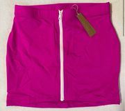 Sporty Zipper Mini Skirt NWT M