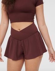 burgundy real me crossover flowy short