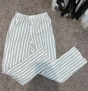 / Brandy Melville High-Waisted Striped Beach Pants (One Size)