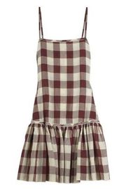 STELLA MCCARTNEY Drop Waist Check Dress Sz 12