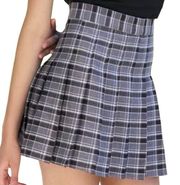 Comfy And Ready Plaid Skorts in Black