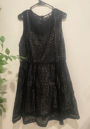Blacked Geometric Layered Dress