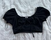 Black Crop Top