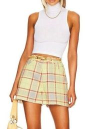 WeWoreWhat Boyfriend Shorts in plaid NWT