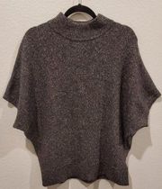 GAP Wool Grey Poncho Sweater