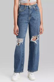 Super High Rise Straight Leg Jeans