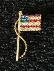 VINTAGE American flag pin