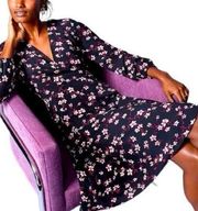 Ann Taylor Romantic Floral Wrap Dress 4