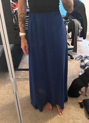 Blue Maxi Skirt