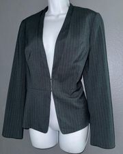 New w $99 Tags White House Black Market Pinn Striped Blazer Jacket Womens Medium 8