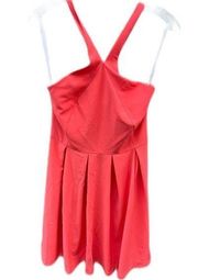 Minuet size Medium strappy fit n flare coral lined sundress