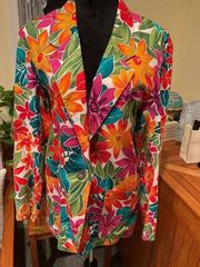 LizSport Floral Jacket Like New