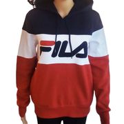 FILA  AUTHENTIC WOMEN'S NAVY HOODIE SWEATSHIRT Sz medium