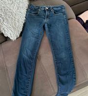 American Eagle  OUTFITTERS “Super Super Stretch Jegging” Blue Jeans Size 6