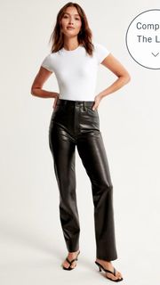 Abercrombie Leather Pants (26 short)