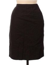 Vintage Giorgio Armani Wool Pencil Skirt Brown