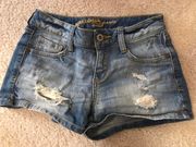 Ripped Jean Shorts