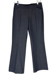 Express Pants Women 4 Gray Striped Editor Dress Pants Business Office Minimalist