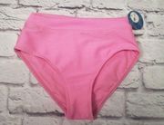 NEW Decree Women's Size XS Full Coverage High-Rise Bikini Swimsuit Bottom Pink